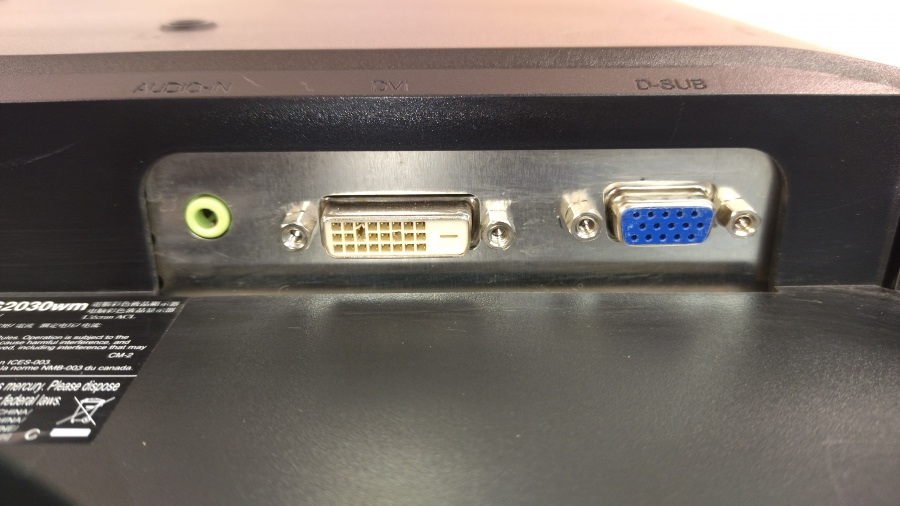 199-003-001 Монитор ЖК VIEWSONIC VG2030WM #7