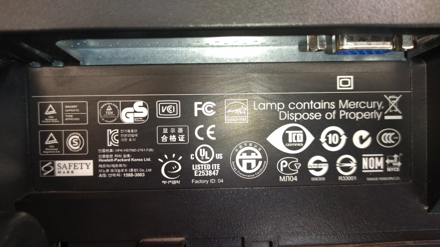 199-004-001 Монитор ЖК HP LE1901w #9