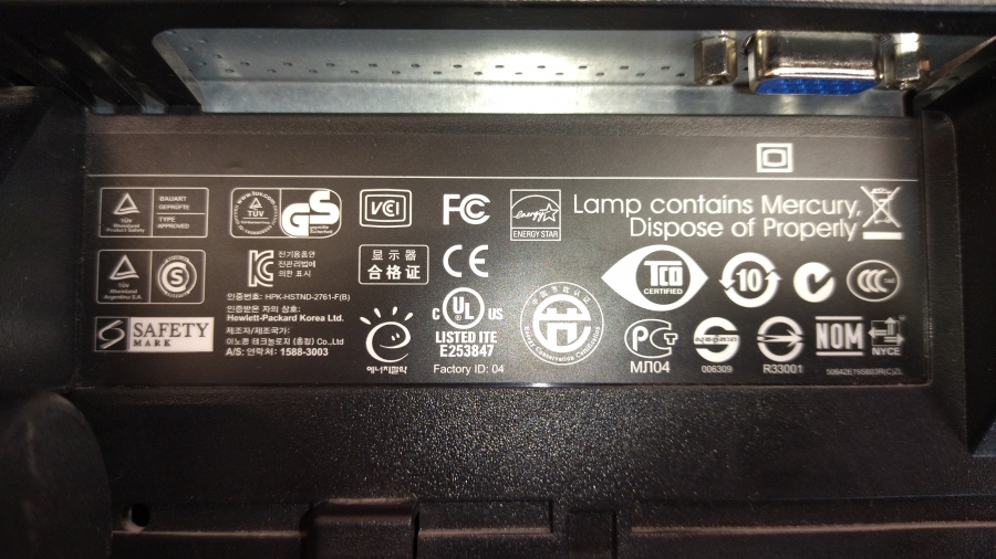 199-004-002 Монитор ЖК HP LE1901w #9