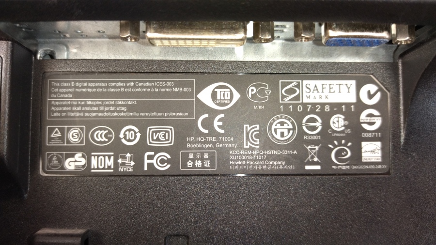 199-001-005 Монитор ЖК HP COMPAQ LE2002x #9