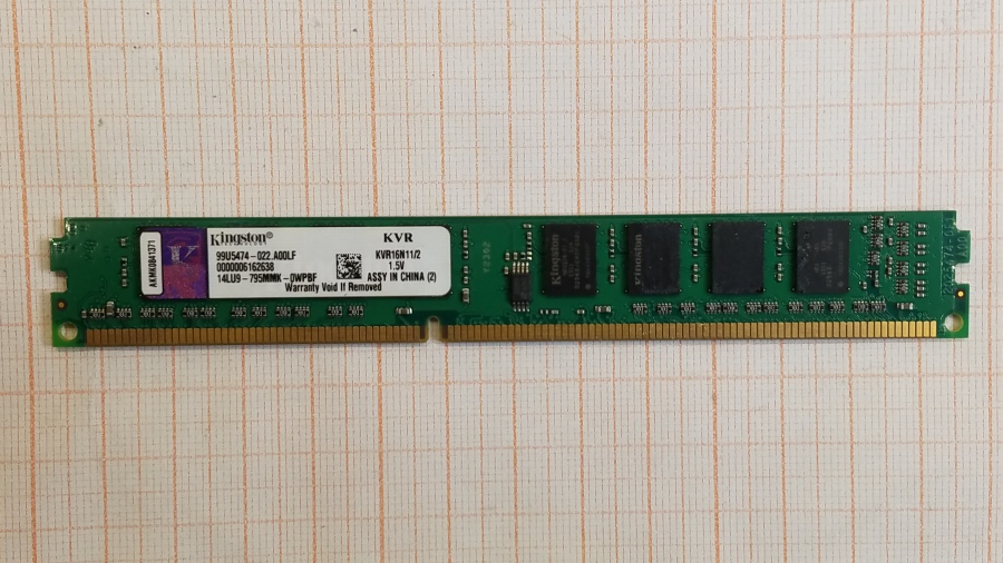 199-021-001 DDR3 1333/1600 DIMM KINGSTON KVR16N11/2 #1