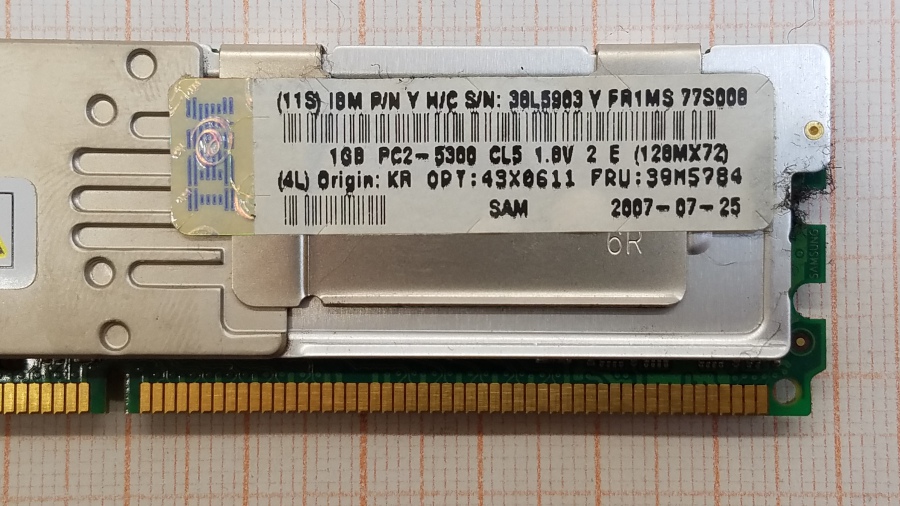 194-035-002 DDR2 FB-DIMM IBM 39M5784 #3