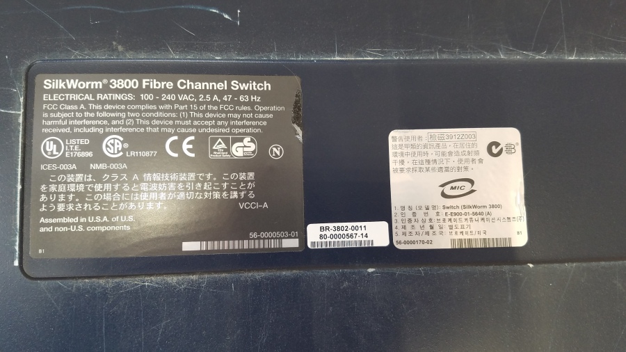 199-028-001 Коммутатор управляемый BROCADE SlikWorm 3800 Fibre Channel Switch #12