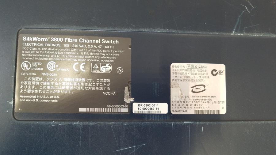 199-028-002 Коммутатор управляемый BROCADE SlikWorm 3800 Fibre Channel Switch #12