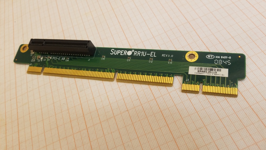 139-186-001 Райзер SuperMicro RR1U-EL #1