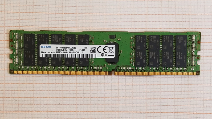 195-094-001 DDR4 RDIMM ECC REG SAMSUNG M393A4K40CB1-CRC4Q #1
