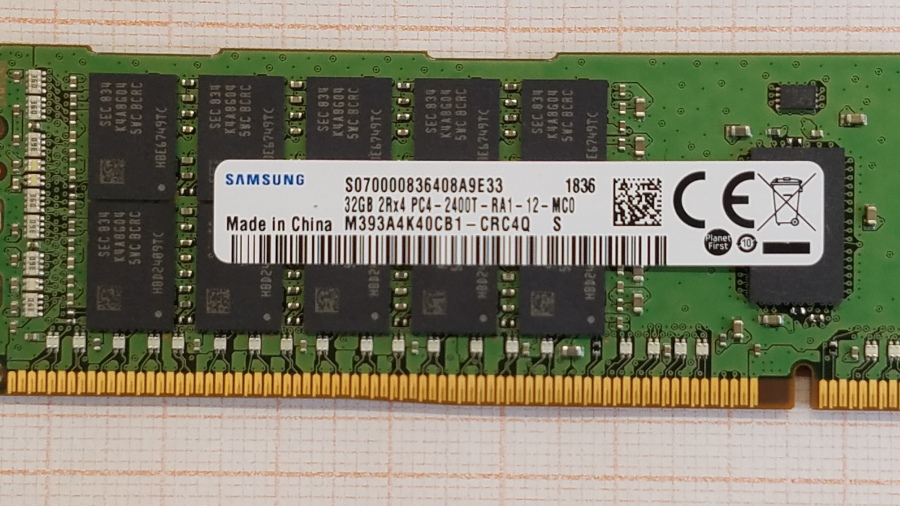 195-094-001 DDR4 RDIMM ECC REG SAMSUNG M393A4K40CB1-CRC4Q #2