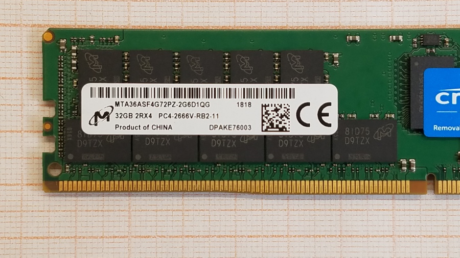 195-095-001 DDR4 RDIMM ECC REG Crucial CT32G4RFD4266-2G6D1.001 #2