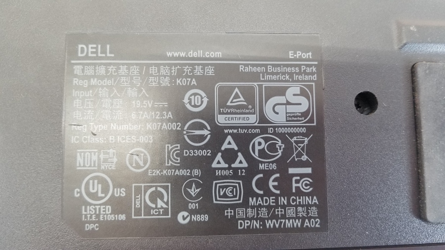 173-176-001 Репликатор портов DELL K07A #8