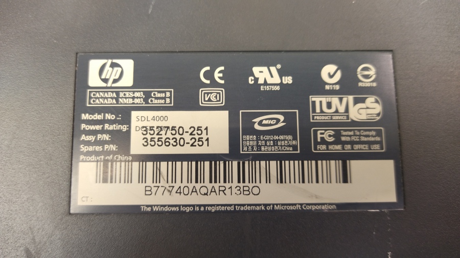 199-052-001 Клавиатура проводная HP SDL4000 #5