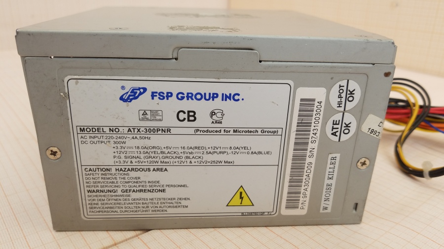 054-047-001 БП ATX v2.0 FSP ATX-300PNR #2