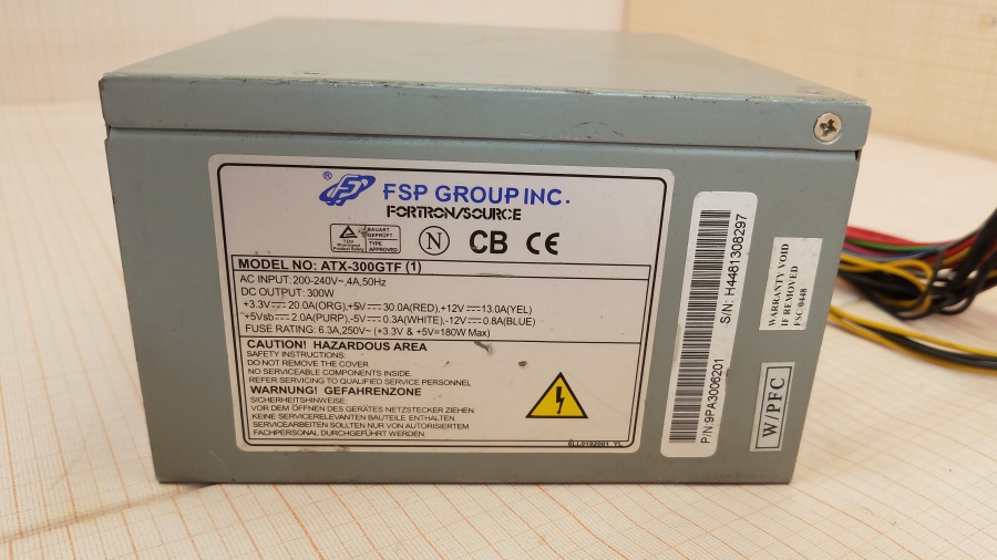 111-044-002 БП ATX v2.0 FSP ATX-300GTF #2