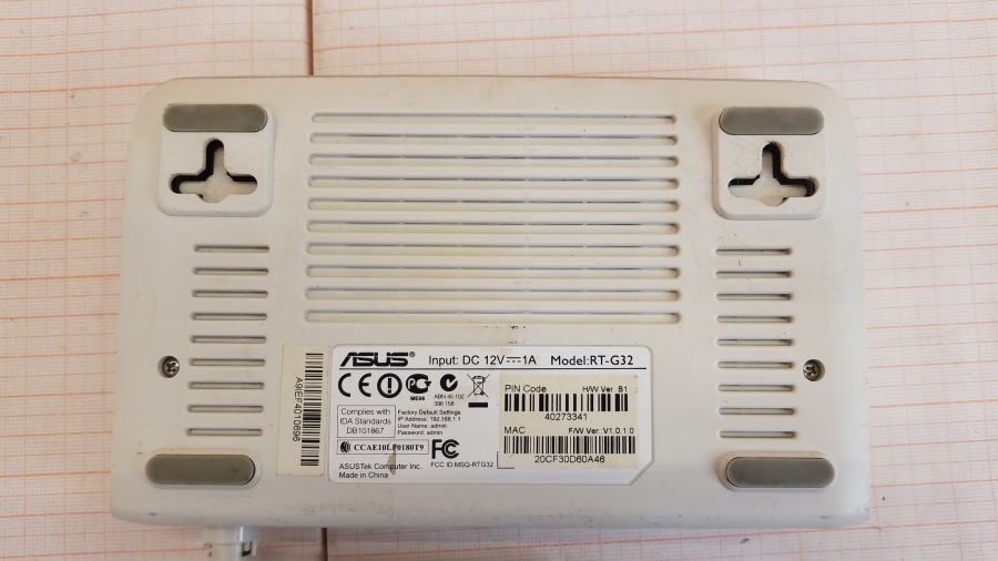 165-313-001 Роутер WiFi ASUS RT-G32 #6