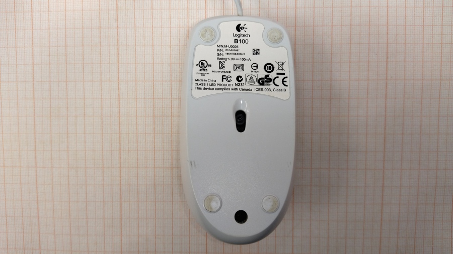 001-037-001 Мышь проводная Logitech B100 #4