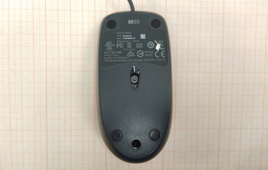 001-038-001 Мышь проводная Logitech M90 #3
