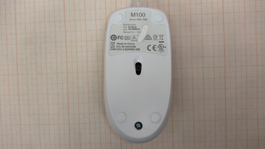 001-039-001 Мышь проводная Logitech M100 #3