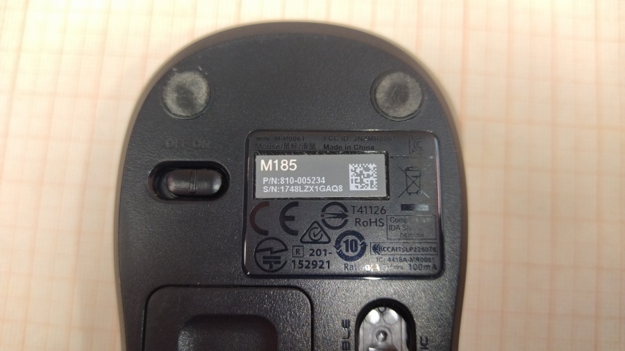 001-040-002 Мышь беспроводная Logitech M185 #4