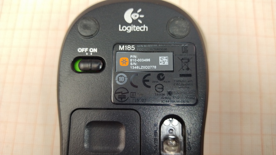 001-040-003 Мышь беспроводная Logitech M185 #4