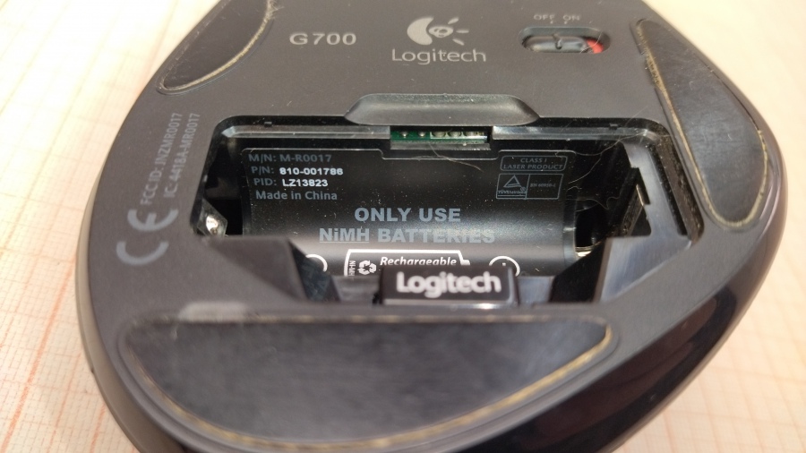 001-047-001 Мышь беспроводная Logitech G700 #4