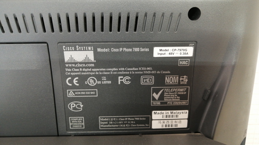 194-008-003 Телефон VoIP CISCO CP-7970G #8