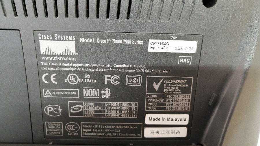 194-007-003 Телефон VoIP CISCO CP-7960G #8