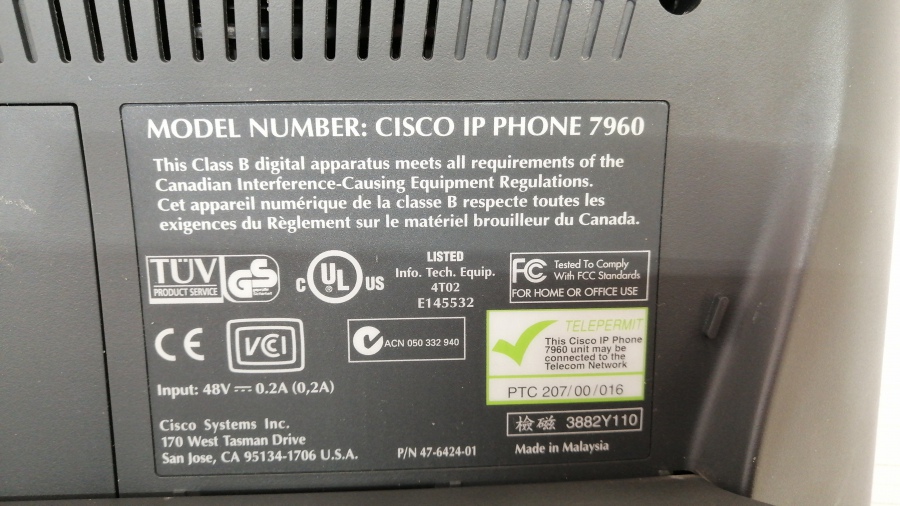194-005-003 Телефон VoIP CISCO CP-7960 #7