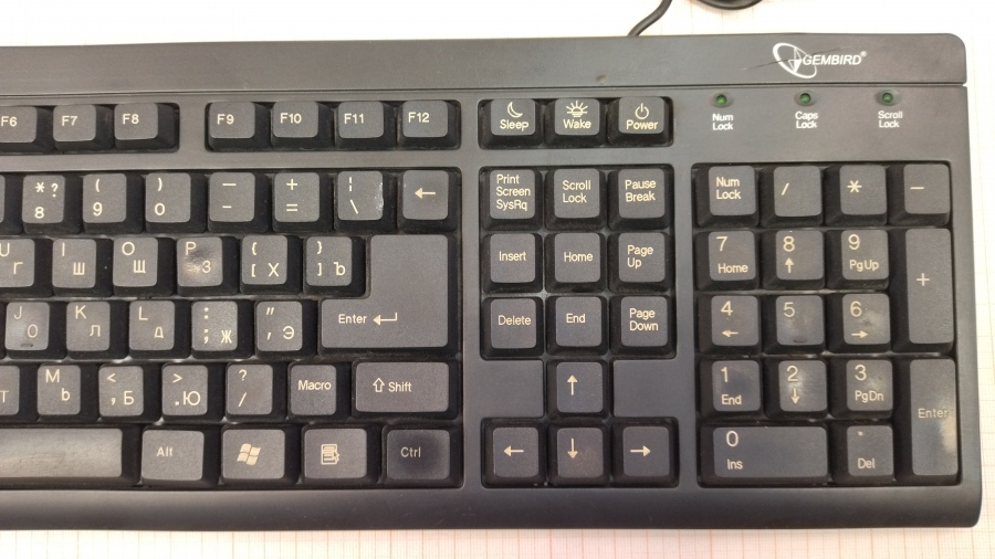 088-618-001 Клавиатура проводная GEMBIRD KB-8300U-BL-R #3