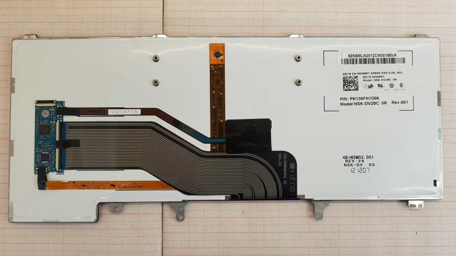 134-018-001 Клавиатура для ноутбука DELL 0KW85T #4