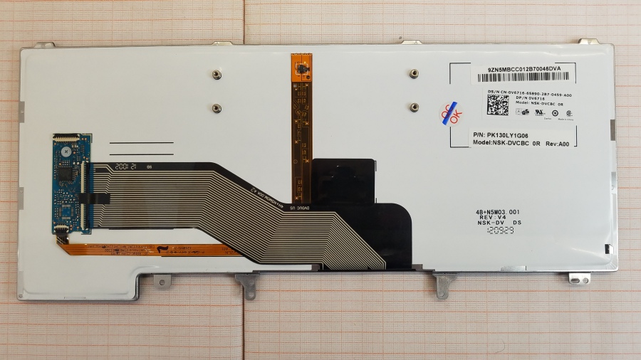 134-019-001 Клавиатура для ноутбука DELL 0V6716 #4