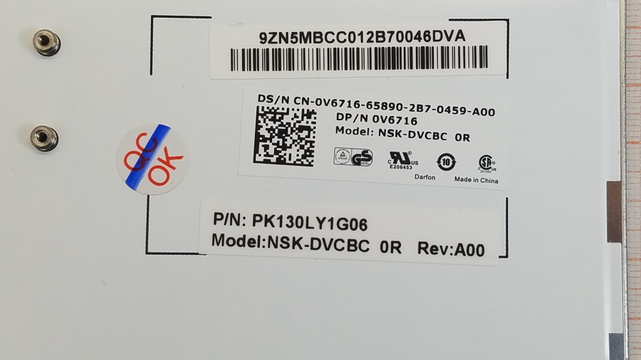 134-019-001 Клавиатура для ноутбука DELL 0V6716 #5