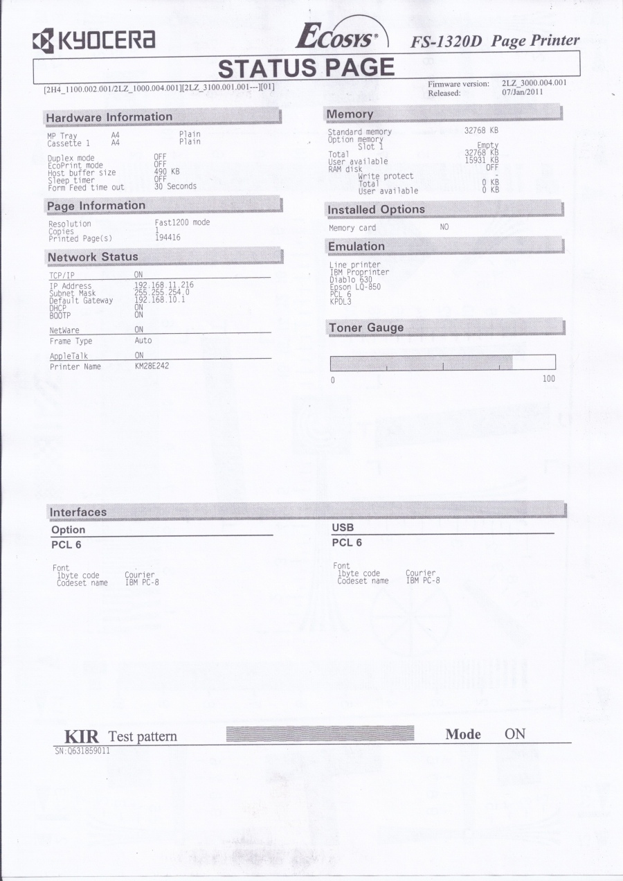 177-006-001 Принтер KYOCERA ECOSYS FS-1320D #16