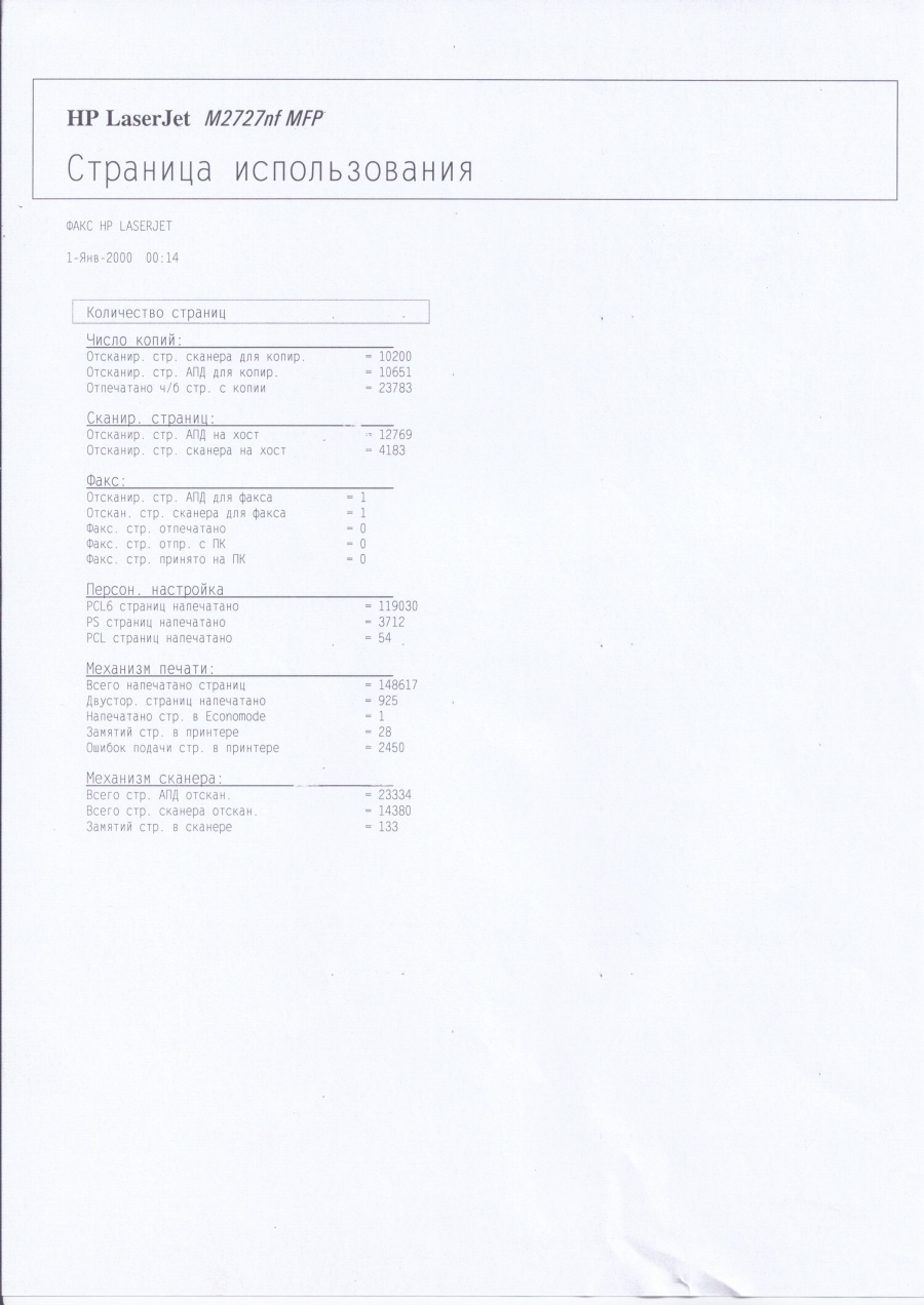 130-019-001 МФУ HP LaserJet M2727nf #28