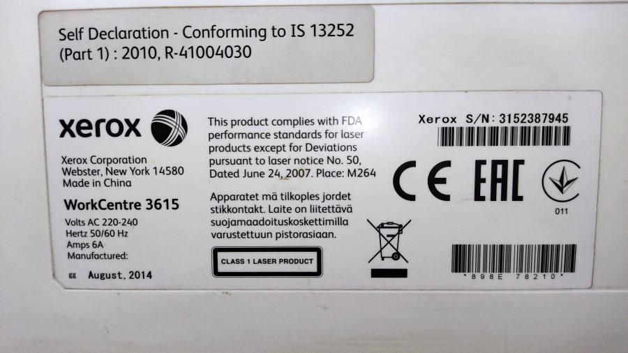 145-014-001 МФУ XEROX WorkCentre 3615 #26