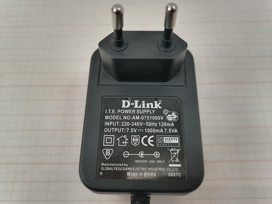 111-136-001 БП для роутера D-LINK AM-0751000V #2