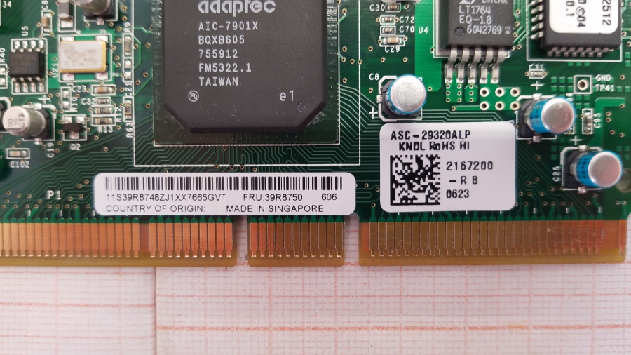 168-081-002 Контроллер PCI IBM 29320ALP #5