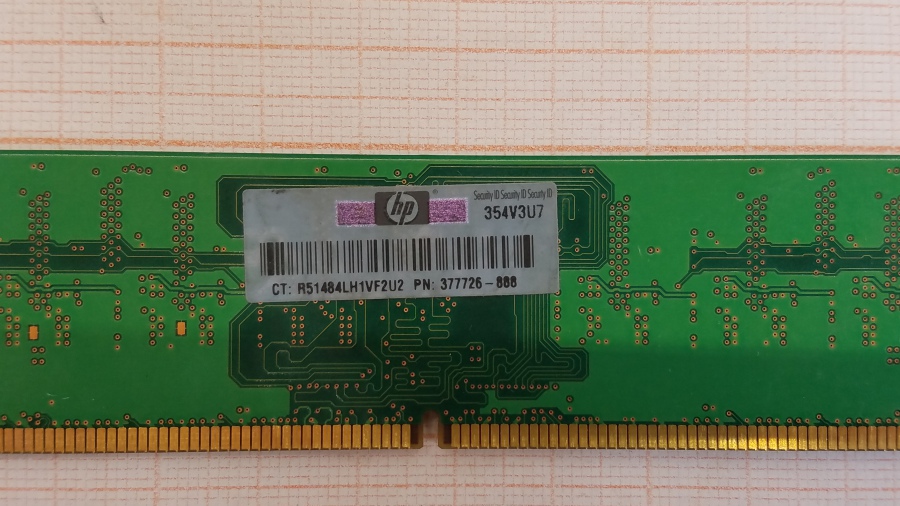 165-350-001 DDR2 DIMM HP 377726-888 #4