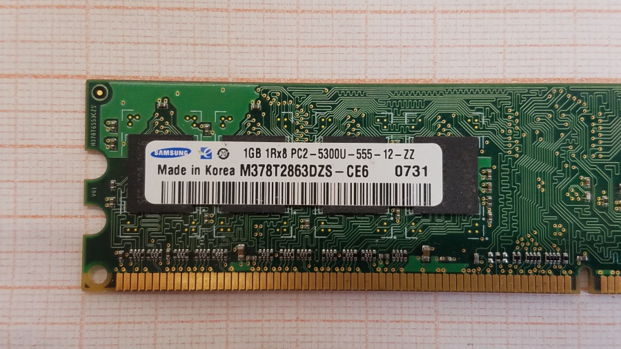 165-353-001 DDR2 DIMM SAMSUNG M378T2863DZS-CE6 #2