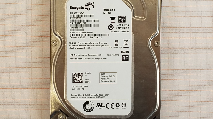 199-073-001 HDD 3.5" SATA SEAGATE Barracuda ST500DM002 #2