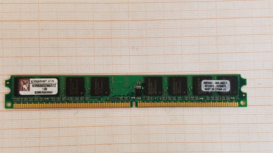 165-354-001 DDR2 DIMM KINGSTON KVR800D2N6/512 #1