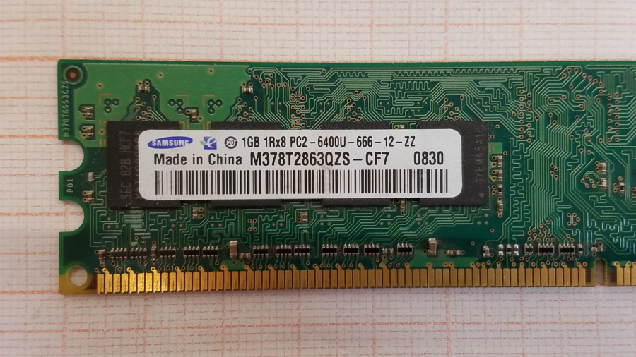 165-358-001 DDR2 DIMM SAMSUNG M378T2863QZS-CF7 #2