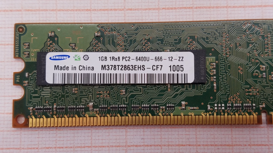 165-359-001 DDR2 DIMM SAMSUNG M378T2863EHS-CF7 #2