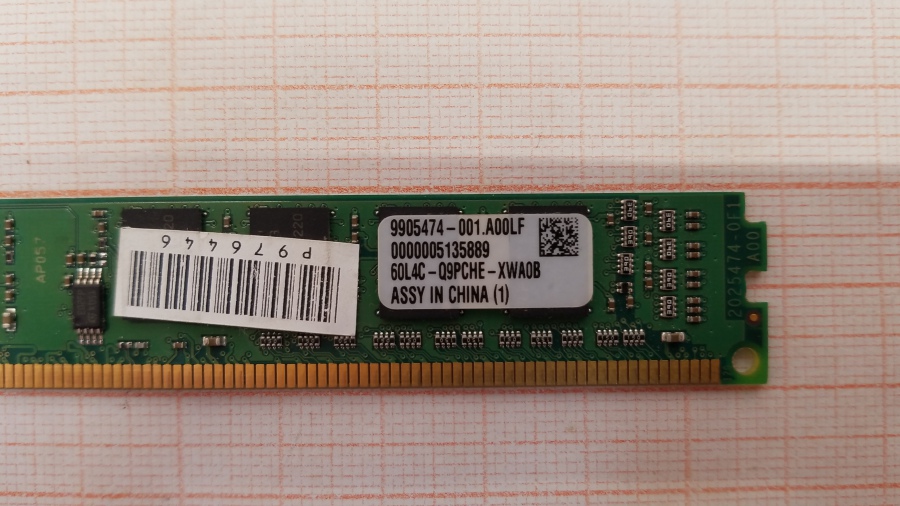 165-366-001 DDR3 1333/1600 DIMM KINGSTON KVR1333D3N9K2/2G #3