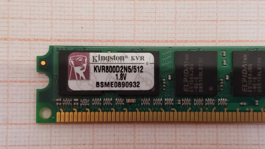 165-368-001 DDR2 DIMM KINGSTON KVR800D2N5/512 #2