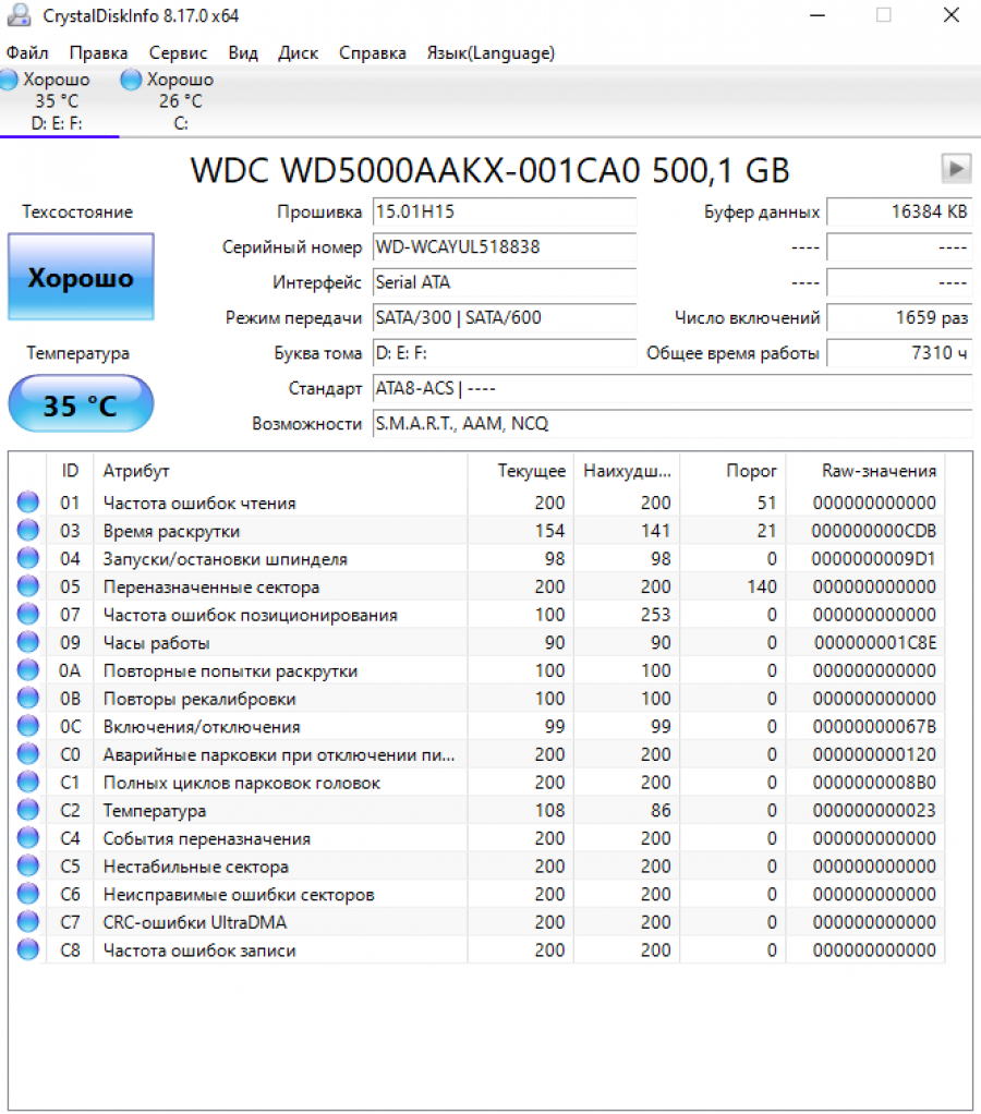 165-382-001 HDD 3.5" SATA Western Digital Caviar Blue WD5000AAKX #4