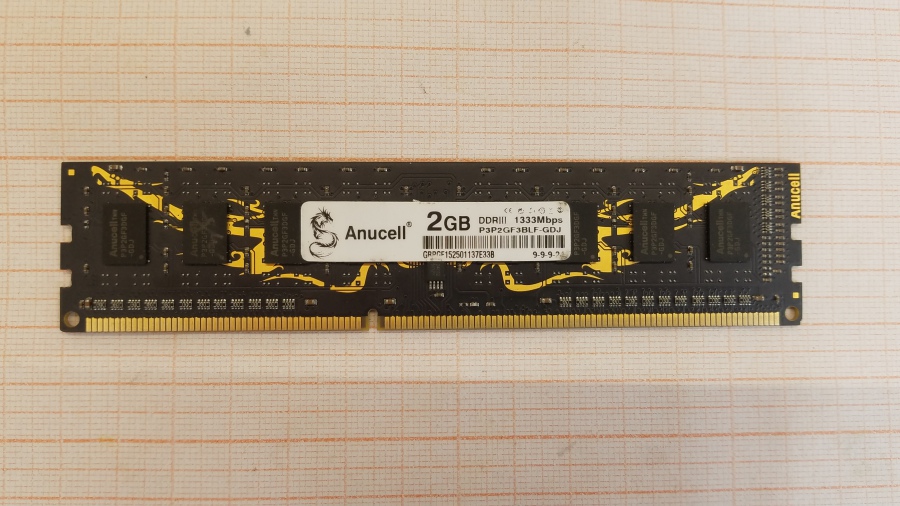 165-389-001 DDR3 1333/1600 DIMM Anucell P3P2GF3BLF-GDJ #1