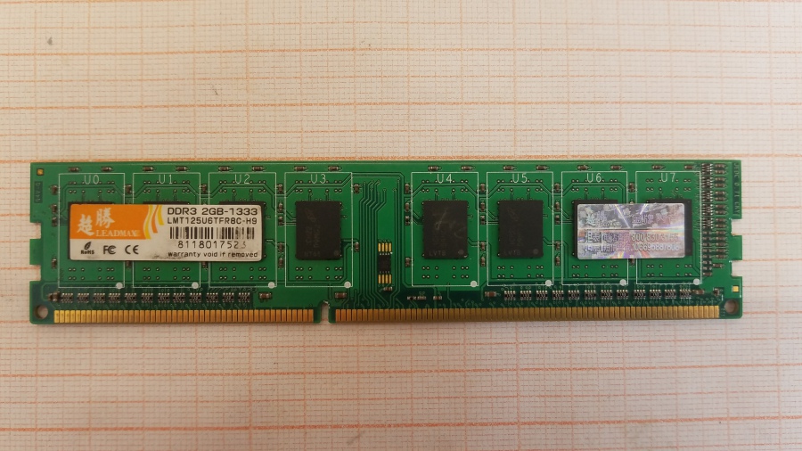 165-395-001 DDR3 1333/1600 DIMM Leadmax LMT125U6TFR8C-H9 #1