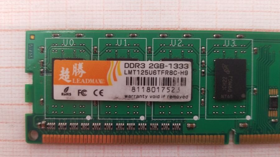165-395-001 DDR3 1333/1600 DIMM Leadmax LMT125U6TFR8C-H9 #2