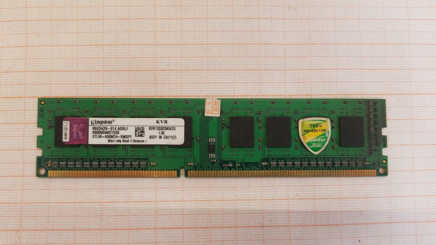 165-397-001 DDR3 DIMM KINGSTON KVR1333D3N9/2G #1