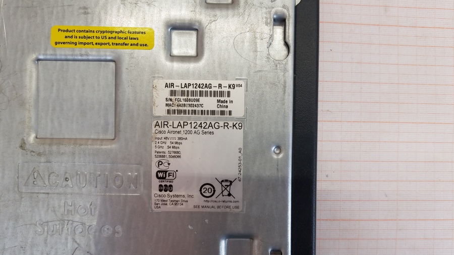 134-022-001 Точка доступа CISCO AIR-LAP1242AG-R-K9 #8