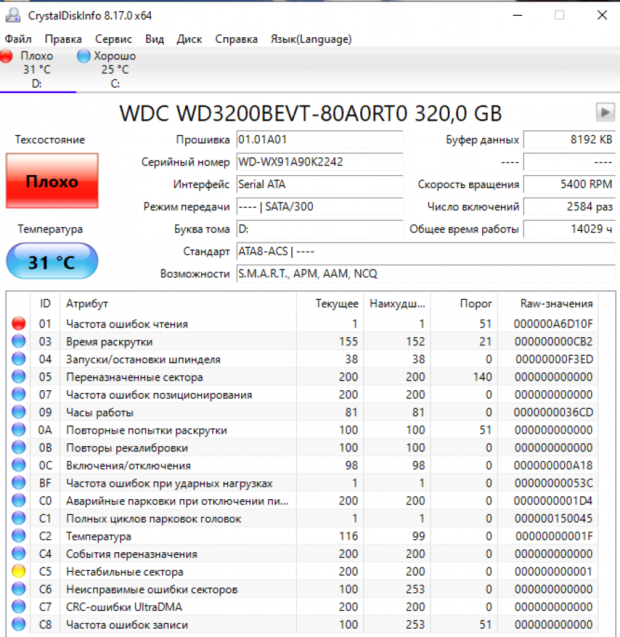165-425-001 HDD 2.5" SATA Western Digital Scorpio Blue WD3200BEVT #4